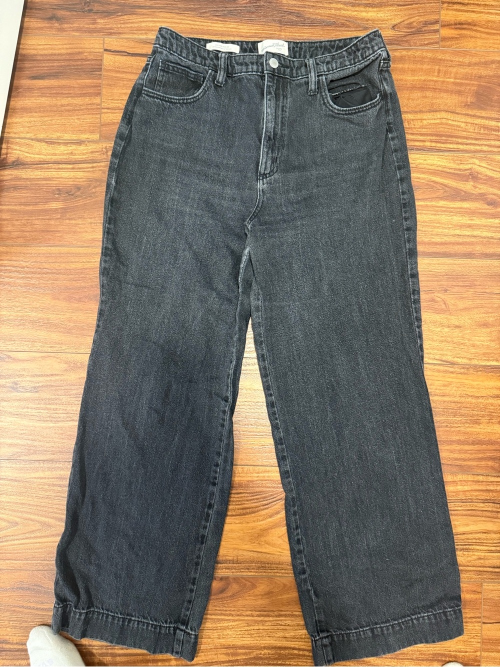 Universal Thread Black Wide-Leg Jeans